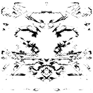 Siyah beyaz desenli sıkıntılı bir arkaplan.