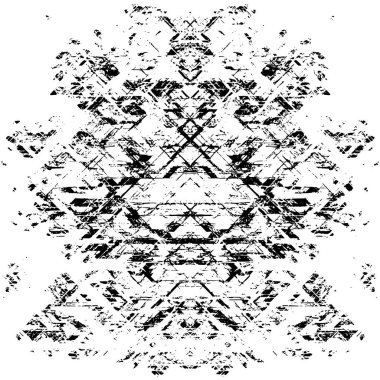 Siyah beyaz desenli sıkıntılı bir arkaplan.