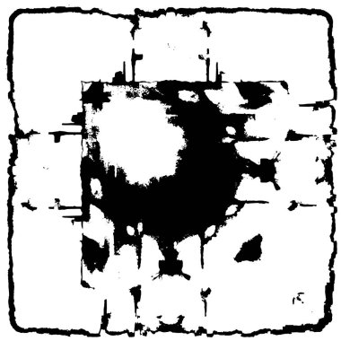 Siyah beyaz desenli sıkıntılı bir arkaplan.