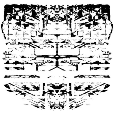 Siyah beyaz desenli sıkıntılı bir arkaplan.