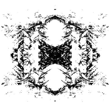 Siyah beyaz desenli sıkıntılı bir arkaplan.