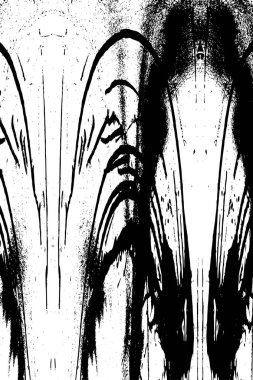 Siyah beyaz desenli sıkıntılı bir arkaplan.