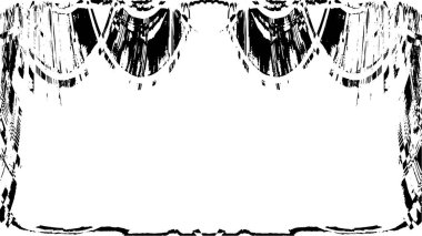 Siyah beyaz desenli sıkıntılı bir arkaplan.