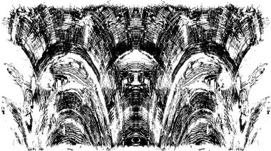 Siyah beyaz desenli sıkıntılı bir arkaplan.