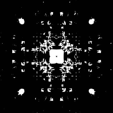 Siyah beyaz desenli sıkıntılı bir arkaplan.