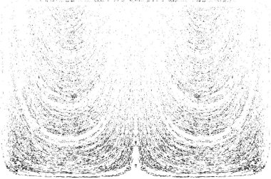 Grunge dikey olarak simetrik siyah beyaz doku. Tek renkli yıpranmış kaplama deseni. 