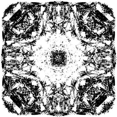 Grunge siyah beyaz desen. Monokrom parçacıkları soyut doku. Koyu tasarım arka plan yüzeyi.