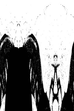 Grunge siyah beyaz desen. Monokrom parçacıkları soyut doku. Koyu tasarım arka plan yüzeyi.