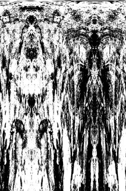 Grunge siyah beyaz desen. Monokrom parçacıkları soyut doku. Koyu tasarım arka plan yüzeyi.