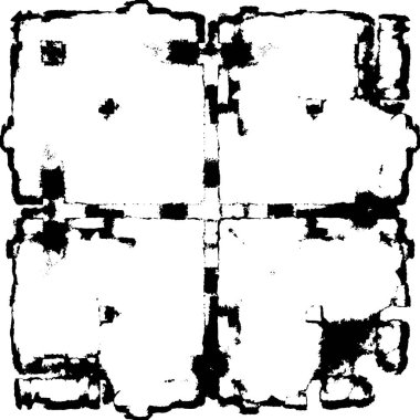 Grunge siyah beyaz desen. Monokrom parçacıkları soyut doku. Koyu tasarım arka plan yüzeyi.