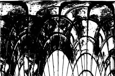 Grunge siyah beyaz desen. Monokrom parçacıkları soyut doku. Koyu tasarım arka plan yüzeyi.