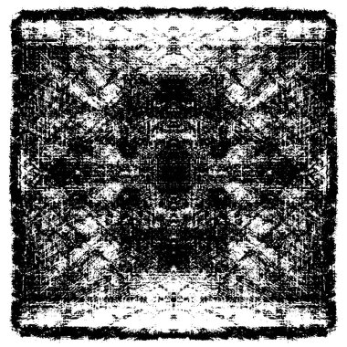 Grunge siyah beyaz desen. Monokrom parçacıkları soyut doku. Koyu tasarım arka plan yüzeyi.