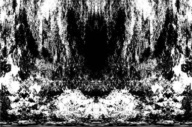 Grunge siyah beyaz desen. Monokrom parçacıkları soyut doku. Koyu tasarım arka plan yüzeyi.