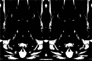 Grunge siyah beyaz desen. Monokrom parçacıkları soyut doku. Koyu tasarım arka plan yüzeyi.