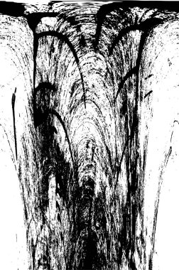 Grunge siyah beyaz desen. Monokrom parçacıkları soyut doku. Koyu tasarım arka plan yüzeyi.