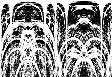 Grunge siyah beyaz desen. Monokrom parçacıkları soyut doku. Koyu tasarım arka plan yüzeyi.