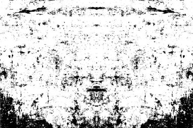 Grunge siyah beyaz desen. Monokrom parçacıkları soyut doku. Koyu tasarım arka plan yüzeyi.