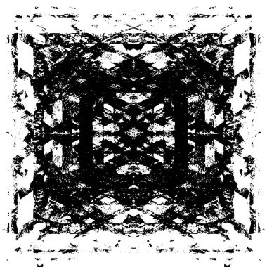 Grunge siyah beyaz desen. Monokrom parçacıkları soyut doku. Koyu tasarım arka plan yüzeyi.