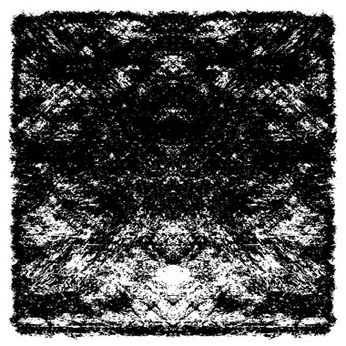 Koyu Grunge Geometrik Deseni