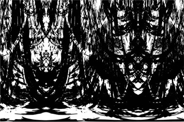 Grunge siyah beyaz desen. Monokrom parçacıkları soyut doku. Koyu tasarım arka plan yüzeyi.