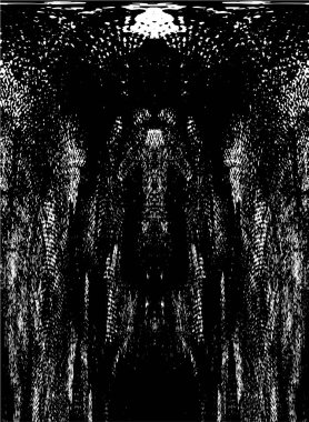 Grunge siyah beyaz desen. Monokrom parçacıkları soyut doku. Koyu tasarım arka plan yüzeyi.