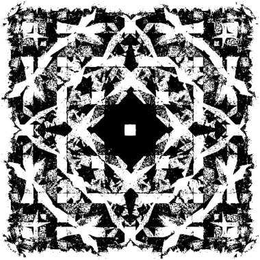 Grunge siyah beyaz desen. Monokrom parçacıkları soyut doku. Koyu tasarım arka plan yüzeyi.