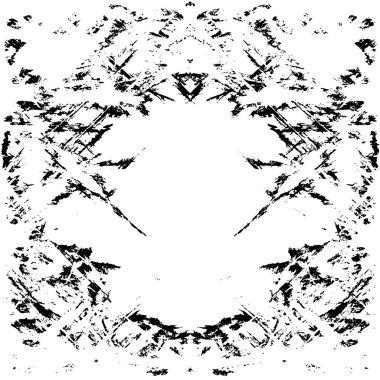 Grunge siyah beyaz desen. Monokrom parçacıkları soyut doku. Koyu tasarım arka plan yüzeyi.