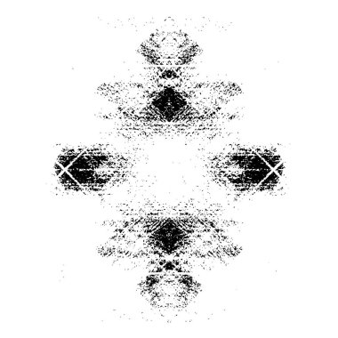 Grunge siyah beyaz desen. Monokrom parçacıkları soyut doku. Koyu tasarım arka plan yüzeyi.