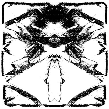 Grunge siyah beyaz desen. Monokrom parçacıkları soyut doku. Koyu tasarım arka plan yüzeyi.