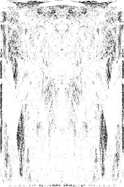 Grunge dikey olarak simetrik siyah beyaz doku. Tek renkli yıpranmış kaplama deseni. 