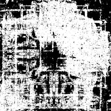 Grunge siyah beyaz desen. Monokrom parçacıkları soyut doku. Koyu tasarım arka plan yüzeyi.