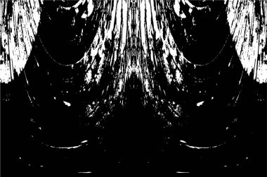 Grunge siyah beyaz desen. Monokrom parçacıkları soyut doku. Koyu tasarım arka plan yüzeyi.