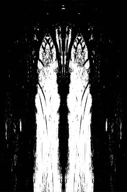 Grunge siyah beyaz desen. Monokrom parçacıkları soyut doku. Koyu tasarım arka plan yüzeyi.