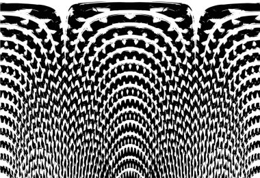 Grunge siyah beyaz desen. Monokrom parçacıkları soyut doku. Koyu tasarım arka plan yüzeyi.