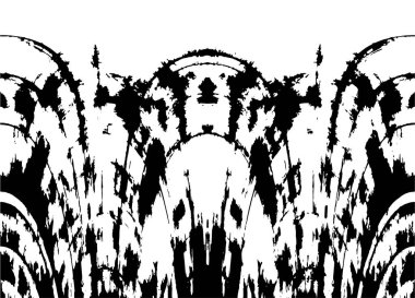 Grunge siyah beyaz desen. Monokrom parçacıkları soyut doku. Koyu tasarım arka plan yüzeyi.