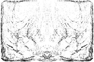 Grunge dikey olarak simetrik siyah beyaz doku. Tek renkli yıpranmış kaplama deseni. 