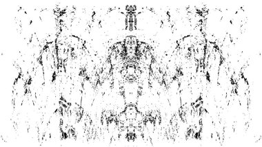 Grunge siyah beyaz desen. Monokrom parçacıkları soyut doku. Koyu tasarım arka plan yüzeyi.