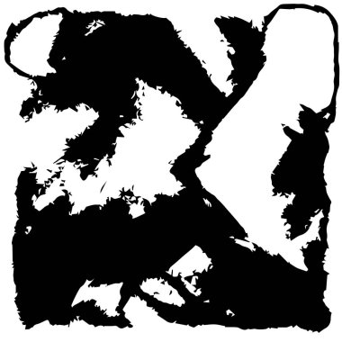 Grunge siyah beyaz desen. Monokrom parçacıkları soyut doku. Koyu tasarım arka plan yüzeyi.