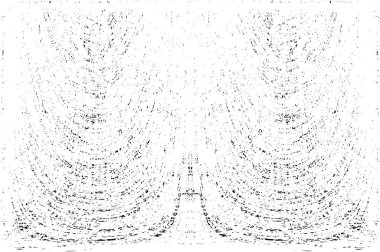 Grunge dikey olarak simetrik siyah beyaz doku. Tek renkli yıpranmış kaplama deseni. 