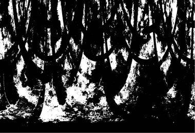 Grunge dikey olarak simetrik siyah beyaz doku. Tek renkli yıpranmış kaplama deseni. 