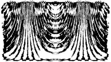 Grunge dikey olarak simetrik siyah beyaz doku. Tek renkli yıpranmış kaplama deseni. 