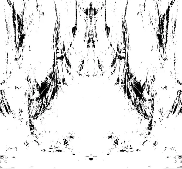 Grunge dikey olarak simetrik siyah beyaz doku. Tek renkli yıpranmış kaplama deseni. 