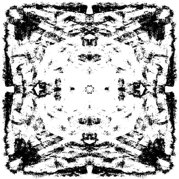 Çizik ve çiziklerle dolu siyah beyaz bir arka plan. Soyut vektör illüstrasyonu.