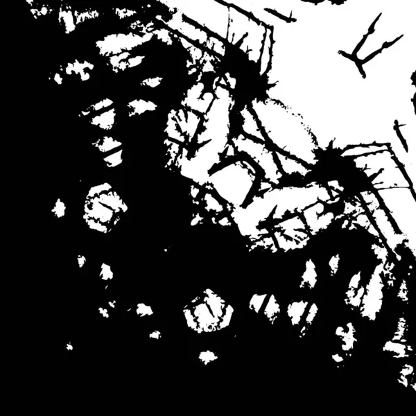 Grunge dokusu. Siyah ve beyaz kabataslak doku. imdat tasarımı