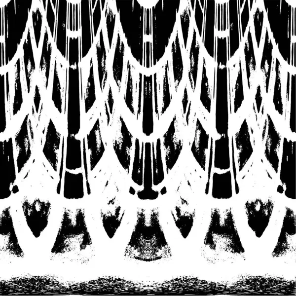 Grunge dikey olarak simetrik siyah beyaz doku. Tek renkli yıpranmış kaplama deseni. 