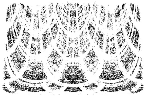 Grunge dikey olarak simetrik siyah beyaz doku. Tek renkli yıpranmış kaplama deseni. 