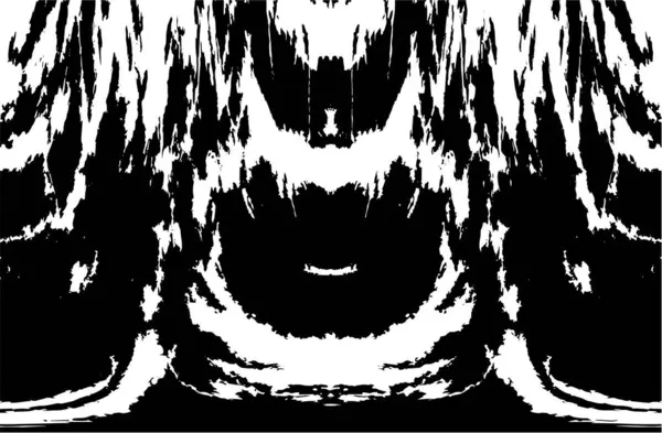 Grunge dikey olarak simetrik siyah beyaz doku. Tek renkli yıpranmış kaplama deseni. 