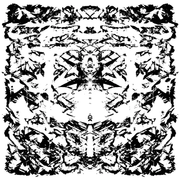 Grunge siyah beyaz desen. Monokrom parçacıkları soyut doku. Koyu tasarım arka plan yüzeyi.