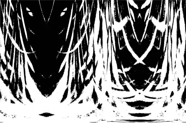 Grunge siyah beyaz desen. Monokrom parçacıkları soyut doku. Koyu tasarım arka plan yüzeyi.