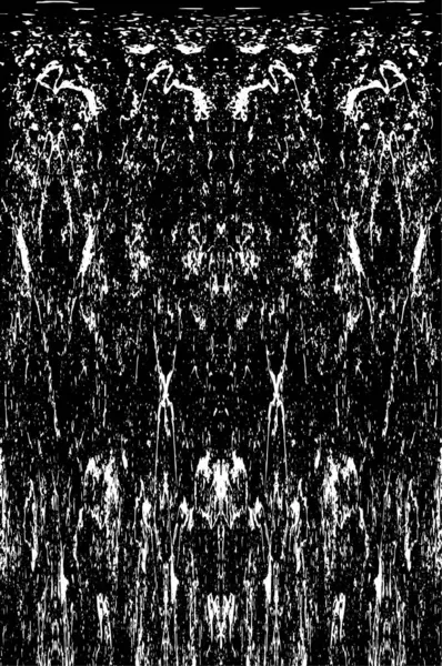 Grunge dikey olarak simetrik siyah beyaz doku. Tek renkli yıpranmış kaplama deseni. 